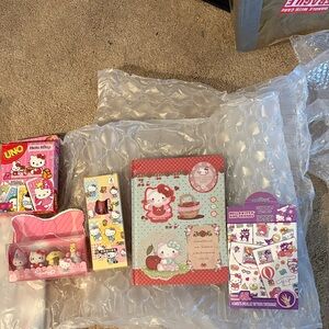 Hello Kitty Pink and Purple . Five piece bundle set